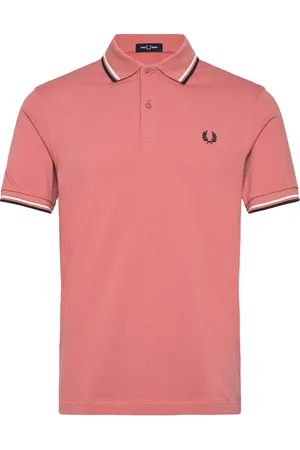 Fred Perry Twin Tipped Fp Shirt Tops Polos Short-sleeved Pink