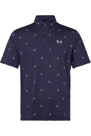 Under Armour Ua Playoff 3.0 Printed Polo Sport Men Sport Clothing Sport Tops Sport Polos Sport Short-sleeved Polos Navy