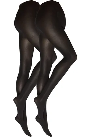 Lindex Tights 40 Den 2 Pack Mom Recyc Lingerie Pantyhose & Leggings Black