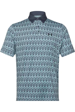 Under Armour Ua Playoff 3.0 Printed Polo Sport Men Sport Clothing Sport Tops Sport Polos Sport Short-sleeved Polos Blue