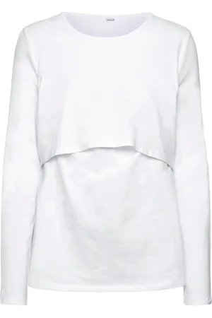 Lindex Top Mom Vera New Nursing Tops T-shirts & Tops Long-sleeved White