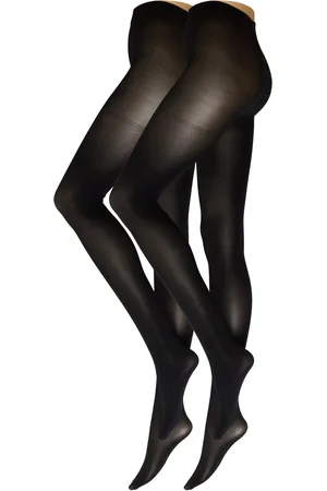 Lindex Tights 40 Den 2 Pack Recycled Lingerie Pantyhose & Leggings Black