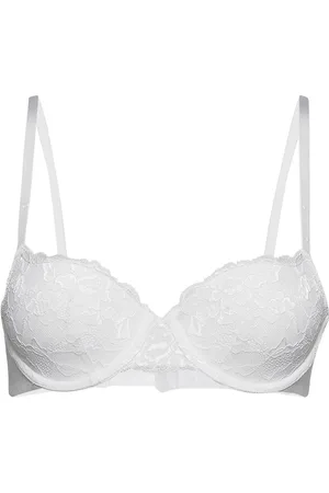 Lindex Bra Akleja Emelie Lace Lingerie Bras & Tops Balc Tte Bras White