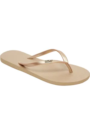 Roxy Viva Iv Shoes Summer Shoes Sandals Flip Flops Gold