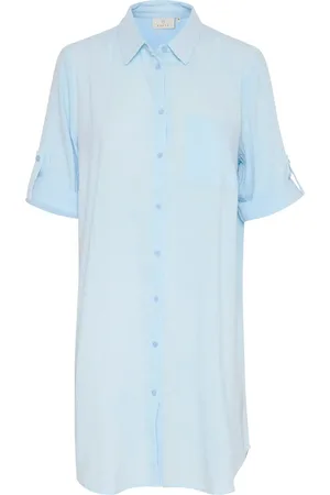 Kaffe Kapauline Shirt Dress Tops Tunics Blue