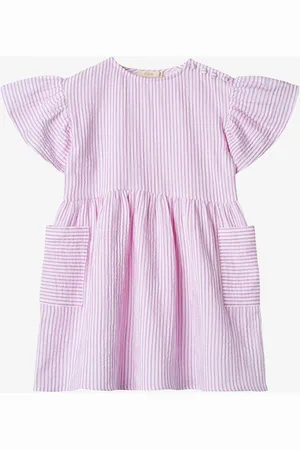 Fliink Ciao Stripe Dress Dresses & Skirts Dresses Casual Dresses Short-sleeved Casual Dresses Pink
