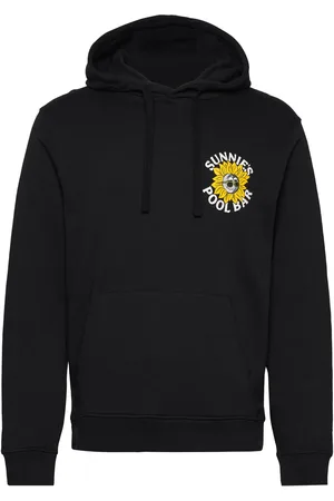 Lyle & Scott Sunnies Pool Bar Graphic Pullover Hoodie Tops Sweat-shirts & Hoodies Hoodies Black