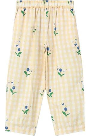 Fliink Agnes Flower Pant Bottoms Trousers Yellow