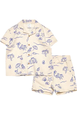Lindex Set Shirt Shorts Vacay Sets Sets With Short-sleeved T-shirt Cream