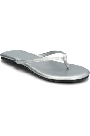 Bianco Biamexico Flip Flop Faux Leather Flipflopit Rantasandaalit Sandaalit Silver