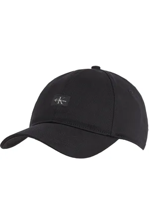 Calvin Klein 6 Panel Sm Monologo Patch Cap Accessories Headwear Caps Black