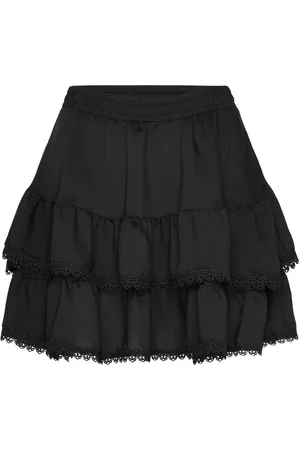 Gina Tricot Boho Mini Skirt Skirts Short Skirts Black