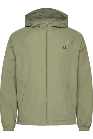 Fred Perry Taslan Hooded Shell Jacket Ohut Takki Green