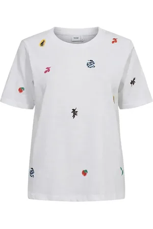 Numph Nuzoey T-Shirt - Gots Tops T-shirts & Tops Short-sleeved White