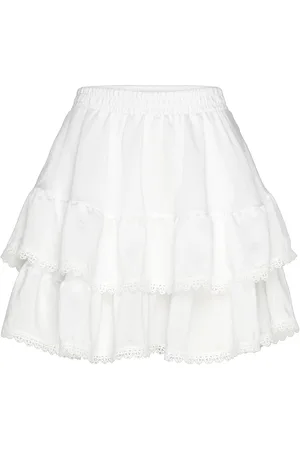 Gina Tricot Boho Mini Skirt Skirts Short Skirts White