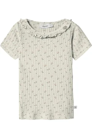 Lil Atelier Nmfhulla Hua Ss Slim Top Lil Tops T-shirts Short-sleeved Cream