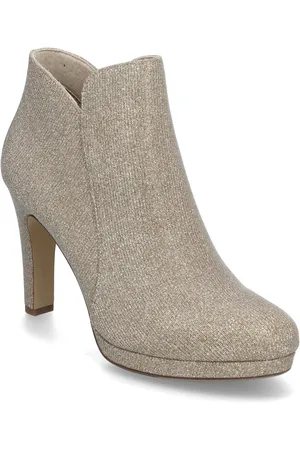 Tamaris Women Boots Shoes Boots Ankle Boots Ankle Boots With Heel Beige