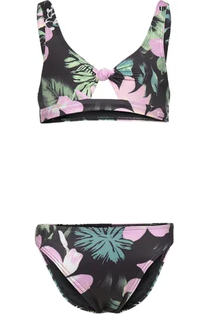 Roxy Shadow Floral Bralette Set Bikinit Multi/patterned