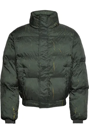 Daily paper Renako Puffer Jacket Vuorillinen Takki Topattu Takki Khaki Green