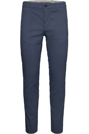 Lindbergh Aop Superflex Chino Pants Bottoms Trousers Chinos Navy