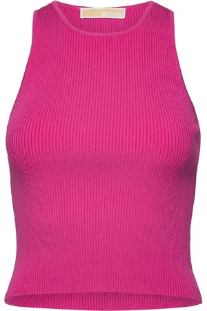Michael Kors Crop Sport Tank Tops T-shirts & Tops Sleeveless Pink