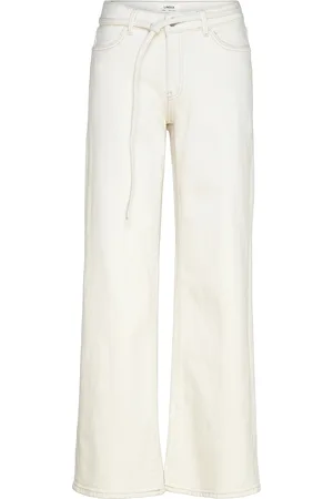 Lindex Trousers Denim Johanna Ecru Bottoms Jeans Straight-regular White