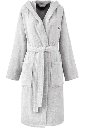 Lacoste Lopen Bath Robe Home Textiles Bathroom Textiles Robes Grey