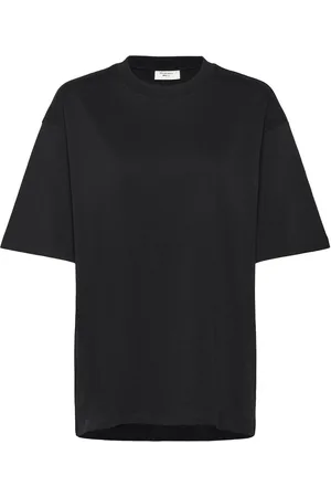 Gina Tricot Basic Over D Tee Tops T-shirts & Tops Short-sleeved Black