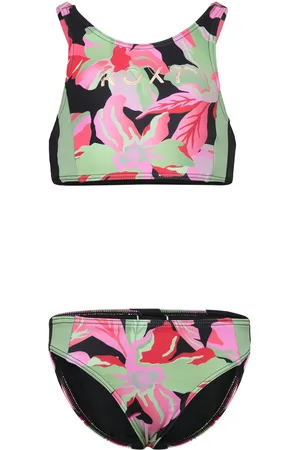 Roxy Active Rg Crop Top Set Uimashortsit Multi/patterned