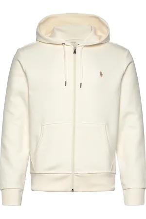 Ralph Lauren Double-Knit Full-Zip Hoodie Tops Sweat-shirts & Hoodies Hoodies Cream