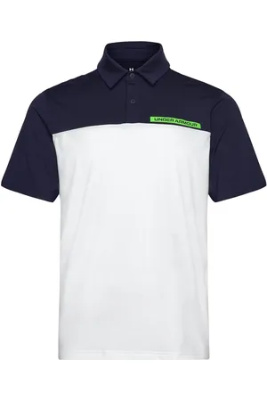 Under Armour Ua T2G Color Block Polo Sport Sport Clothing Sport Tops Sport Polos Sport Short-sleeved Polos White