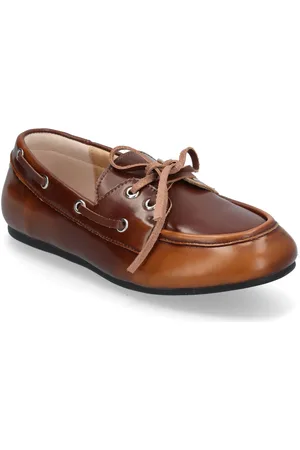 Bianco Biamarlene Boat Shoe Leather Purjehduskengät Kengät Brown