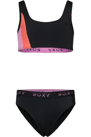 Roxy Colorblock Bralette Set Bikinit Black