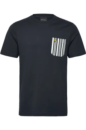 Lyle & Scott Stripe Pocket T-Shirt Tops T-shirts Short-sleeved Black