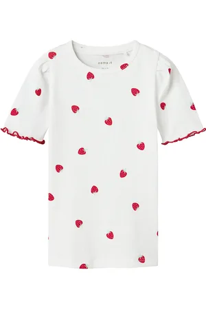 NAME IT Nmfjillie Xsl Ss Top Tops T-shirts Short-sleeved White