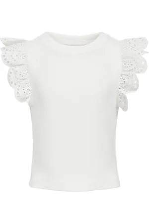 ONLY Kogdrea Life S/S Top Jrs Noos Tops T-shirts Sleeveless White