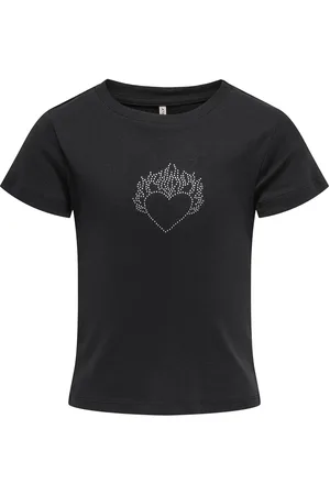 ONLY Kogkira Life Ss Blng O-Neck Baby Tee Jrs Tops T-shirts Short-sleeved Black