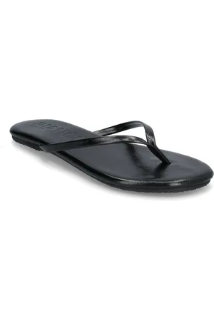 Bianco Biamexico Flip Flop Faux Leather Flipflopit Rantasandaalit Sandaalit Black