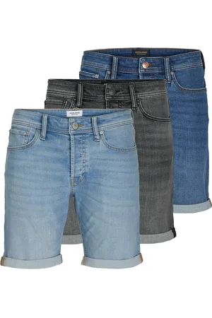 JACK & JONES Jjirick Jjorg Shorts Sq 223/330/349 Mp Bottoms Shorts Denim Multi/patterned Jack & J S