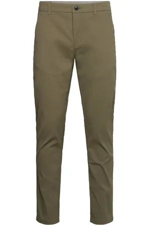 Lindbergh Aop Superflex Chino Pants Bottoms Trousers Chinos Khaki Green