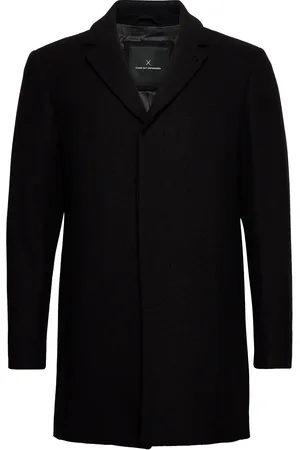 Clean Cut Ralf Jacket Villakangastakki Pitkä Takki Black