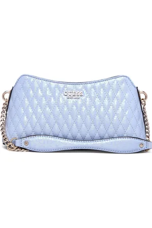 Guess Betula Top Zip Shoulder Bag Bags Top Handle Bags Blue