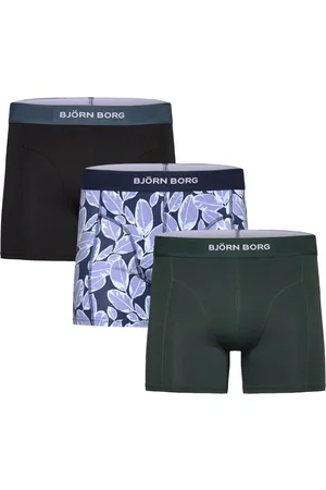 Björn Borg Organic Cotton Stretch Boxer 3P Bokserit Black