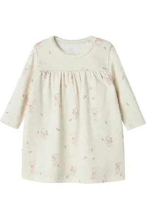NAME IT Nbfhallo Ls Dress Box Dresses & Skirts Dresses Casual Dresses Long-sleeved Casual Dresses Cream