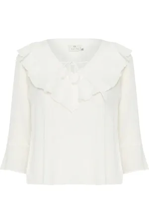 Kaffe Kajohanna Blouse Tops Blouses Long-sleeved Cream