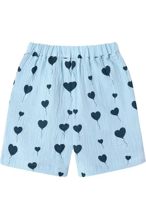 Fliink Love Shorts Bottoms Shorts Sweat Shorts Blue