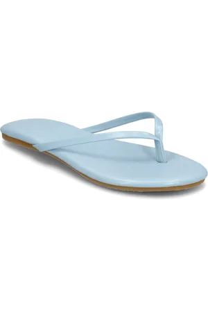Bianco Biamexico Flip Flop Faux Leather Flipflopit Rantasandaalit Sandaalit Blue