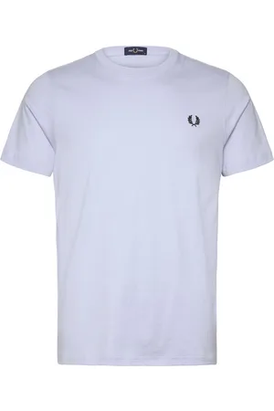 Fred Perry Crew Neck T-Shirt Tops T-shirts Short-sleeved Blue