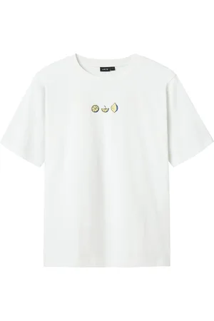 LMTD Nlmfuges Ss L Top Tops T-shirts Short-sleeved White
