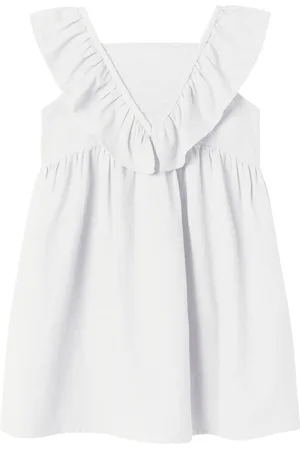 NAME IT Nmfhanadya Capsl Dress Dresses & Skirts Dresses Casual Dresses Sleeveless Casual Dresses White